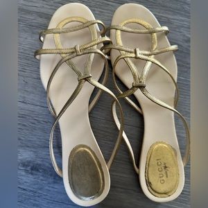 Vintage Gold Gucci Sandals